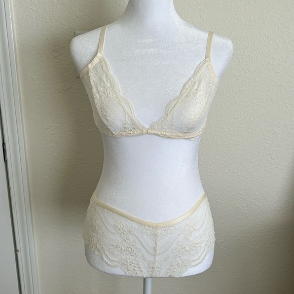 Free People Other - NWT Set Free People Intimately, Last Dance Lace Bralette and Brief size XSmall